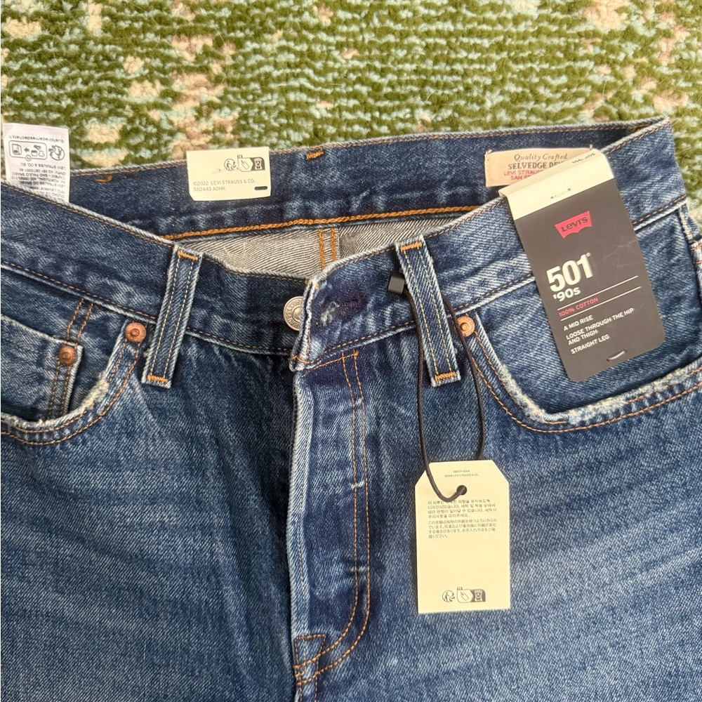 Levi's Women's Blue Straight Selvedege Jeans